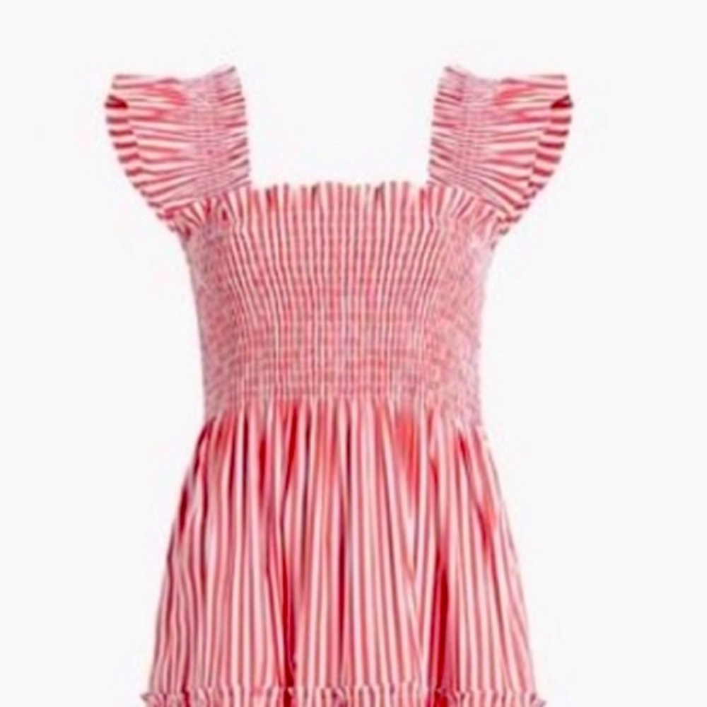 Hill House The Elizabeth Nap Dress Cherry Stripe